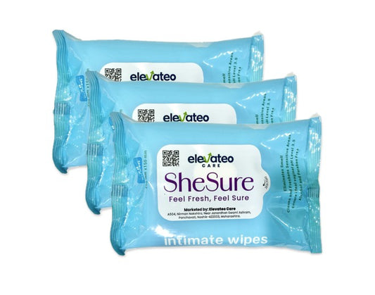 SheSure Intimate wipes (Pack of 3)