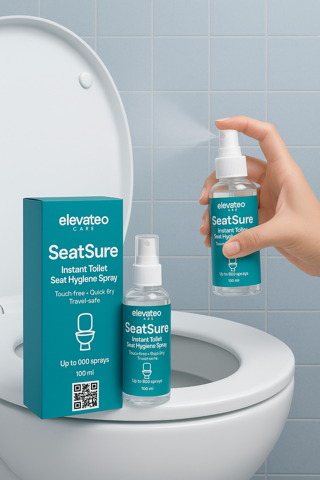 Daily Freshness Kit (Freshness wipe and Toilet seat saniter spray)