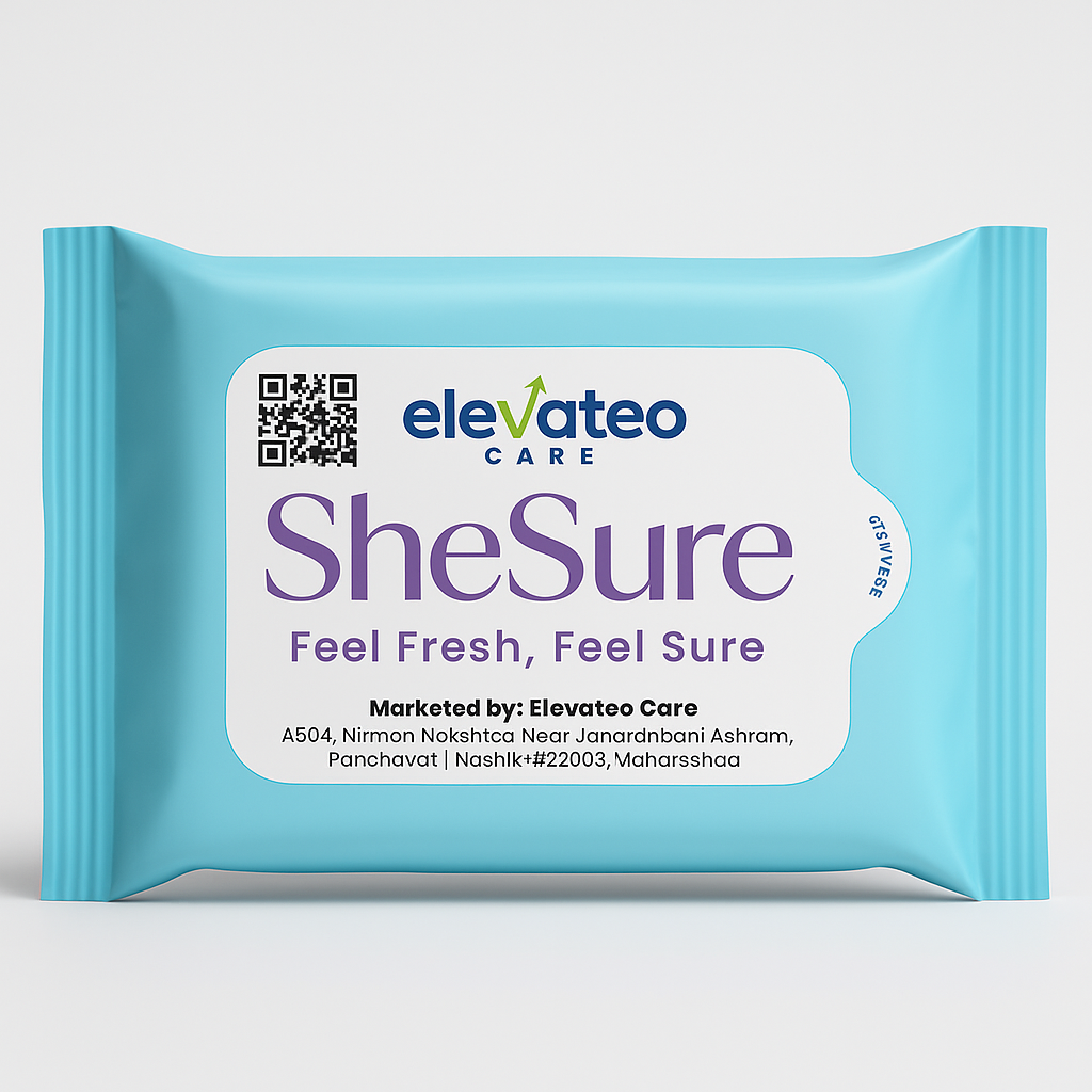 SheSure - Scented Refreshing Wipes - 25 wipes(Pack of 3)