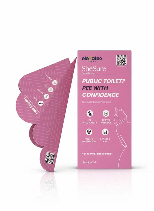 SheSure - Pee hygienically without sitting -20 Pcs (2pack of 10units)